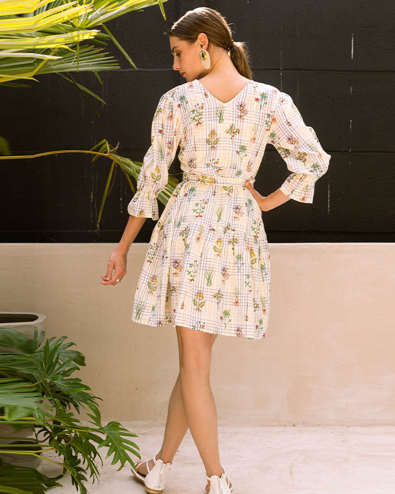 Healing Herbs Wrap Dress DRESSES Em and Shi