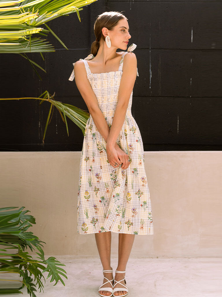 Healing Herbs Smocking Dress DRESSES Em and Shi