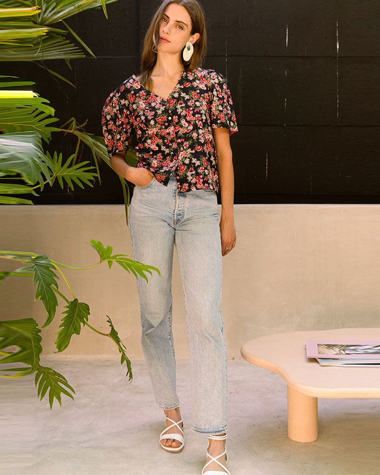 Midnight Love Scallop Top TOPS Em and Shi