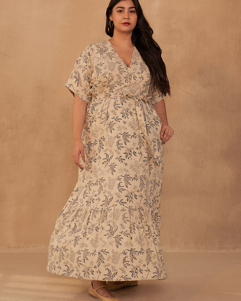 Leafy Bloom Maxi Dress DRESSES SUI
