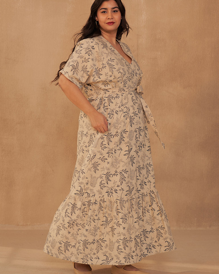 Leafy Bloom Maxi Dress DRESSES SUI