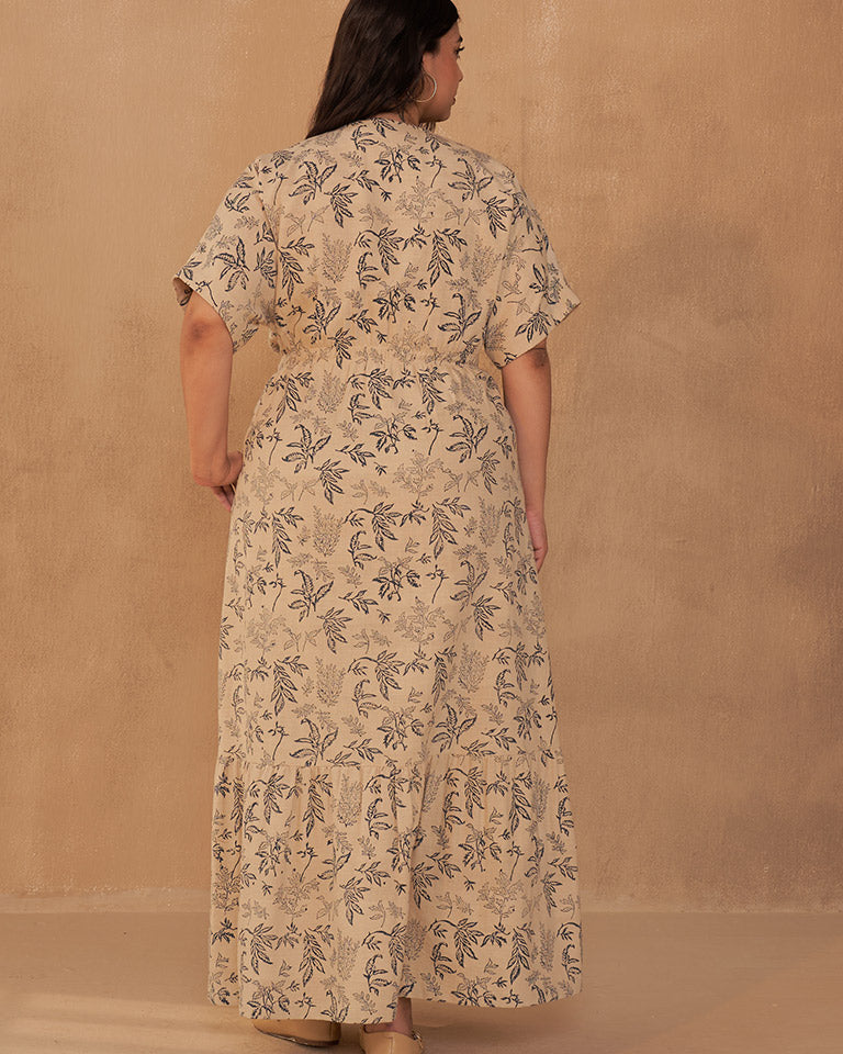 Leafy Bloom Maxi Dress DRESSES SUI