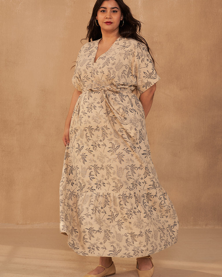 Leafy Bloom Maxi Dress DRESSES SUI