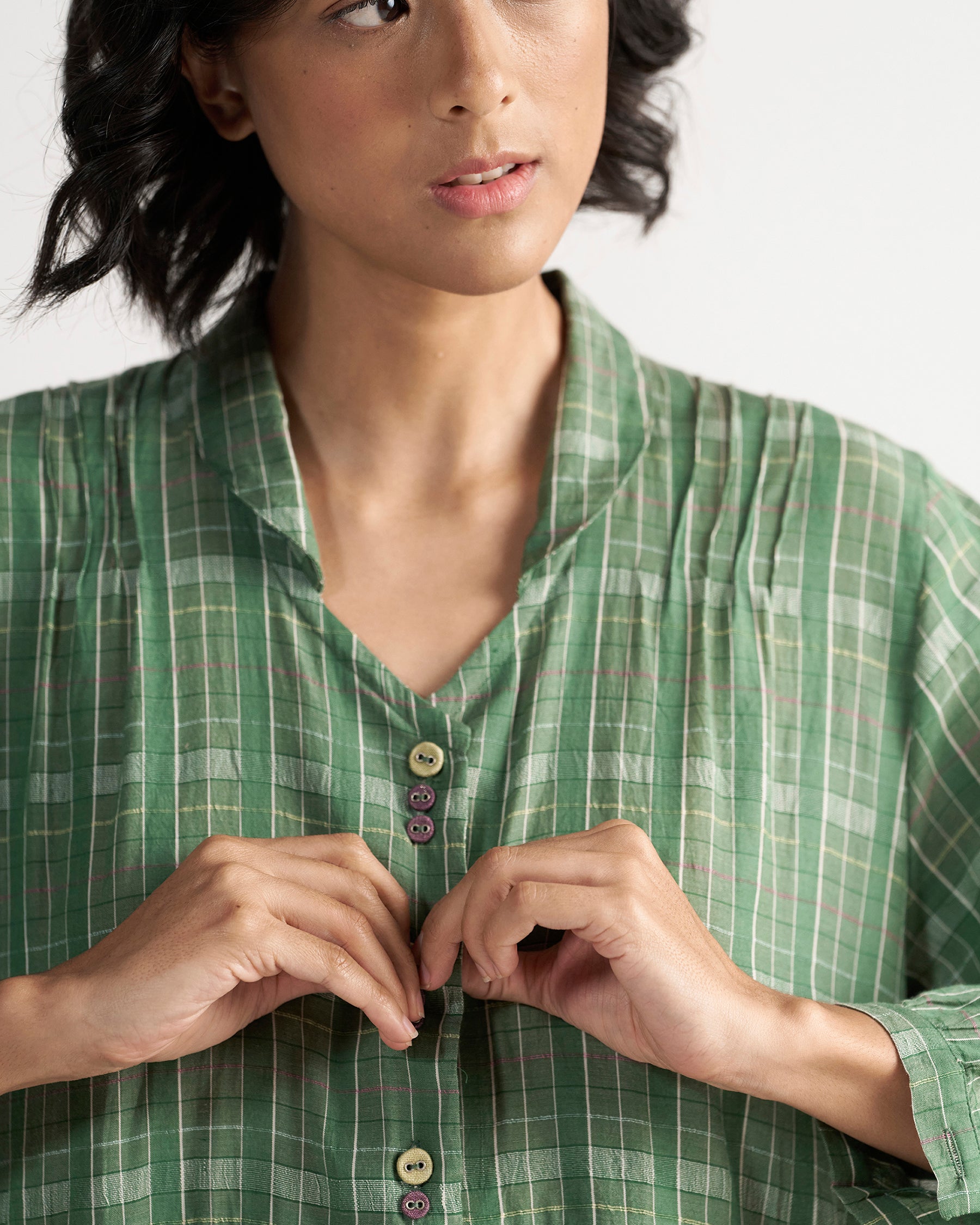 Table For Two Garden Green Dress DRESSES IKKIVI