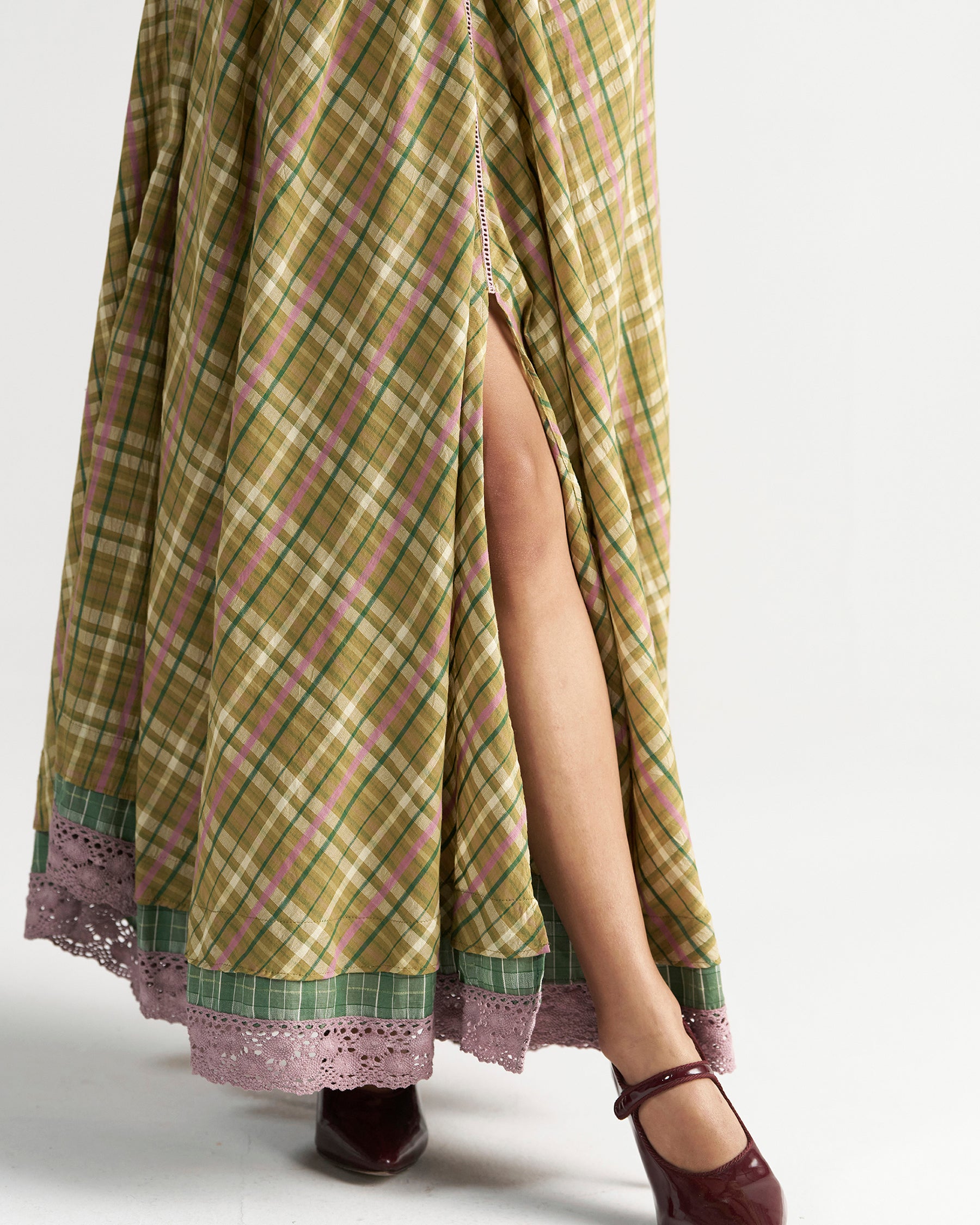 Madeleine Picnic Yellow Maxi Dress DRESSES IKKIVI