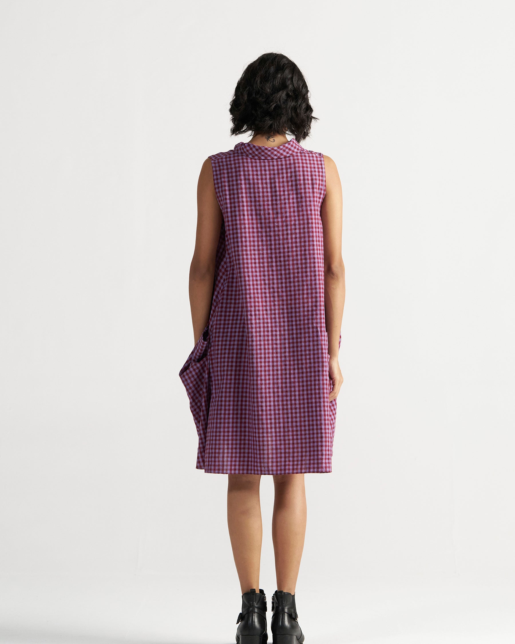 Gaul Tea Plum Dress DRESSES IKKIVI