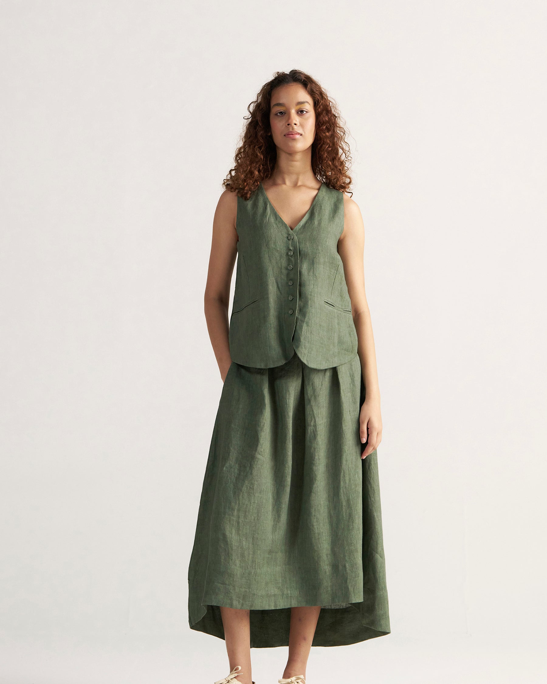 Afternoon Affair Sage Green Co-ord Set SETS IKKIVI