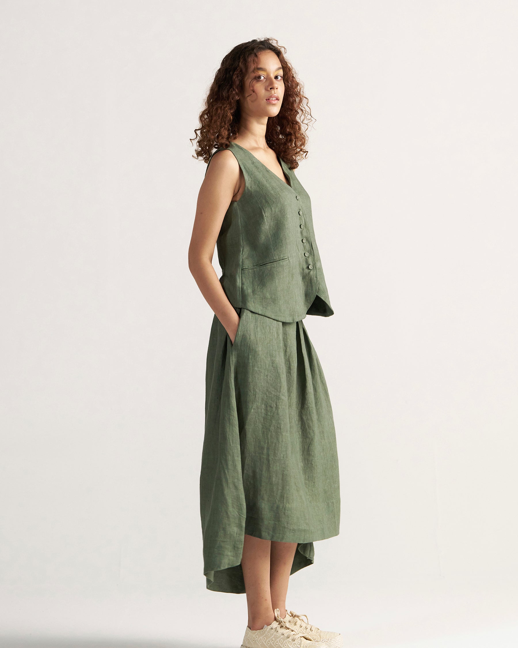 Afternoon Affair Sage Green Co-ord Set SETS IKKIVI