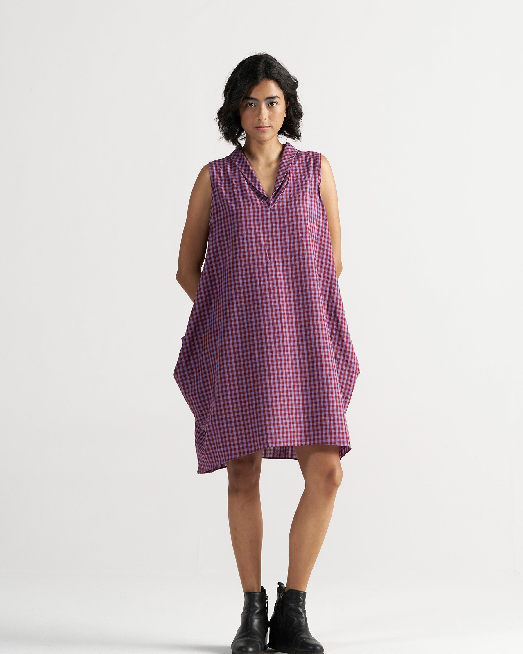Gaul Tea Plum Dress DRESSES IKKIVI