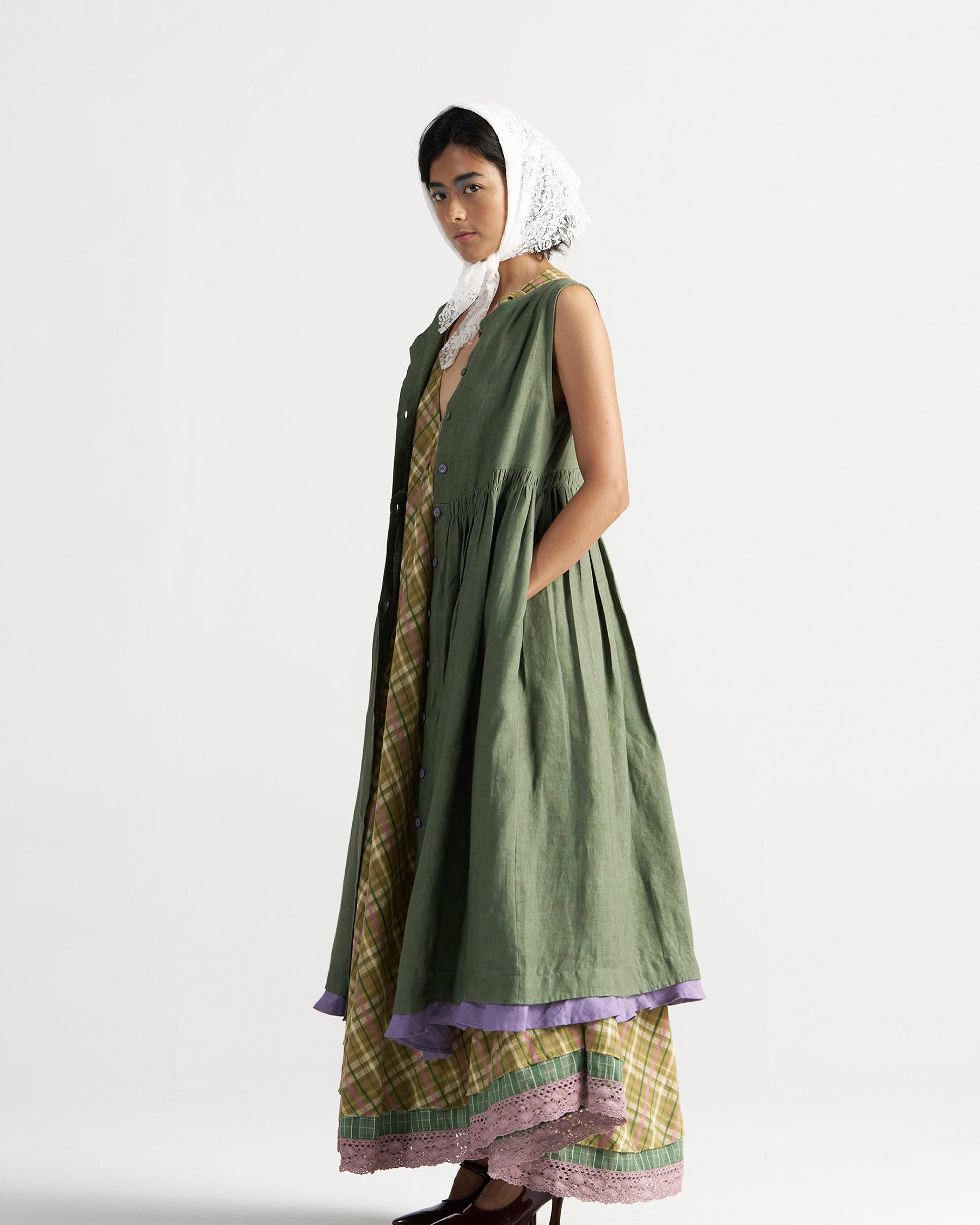 Simply Her Green Sage Dress DRESSES IKKIVI