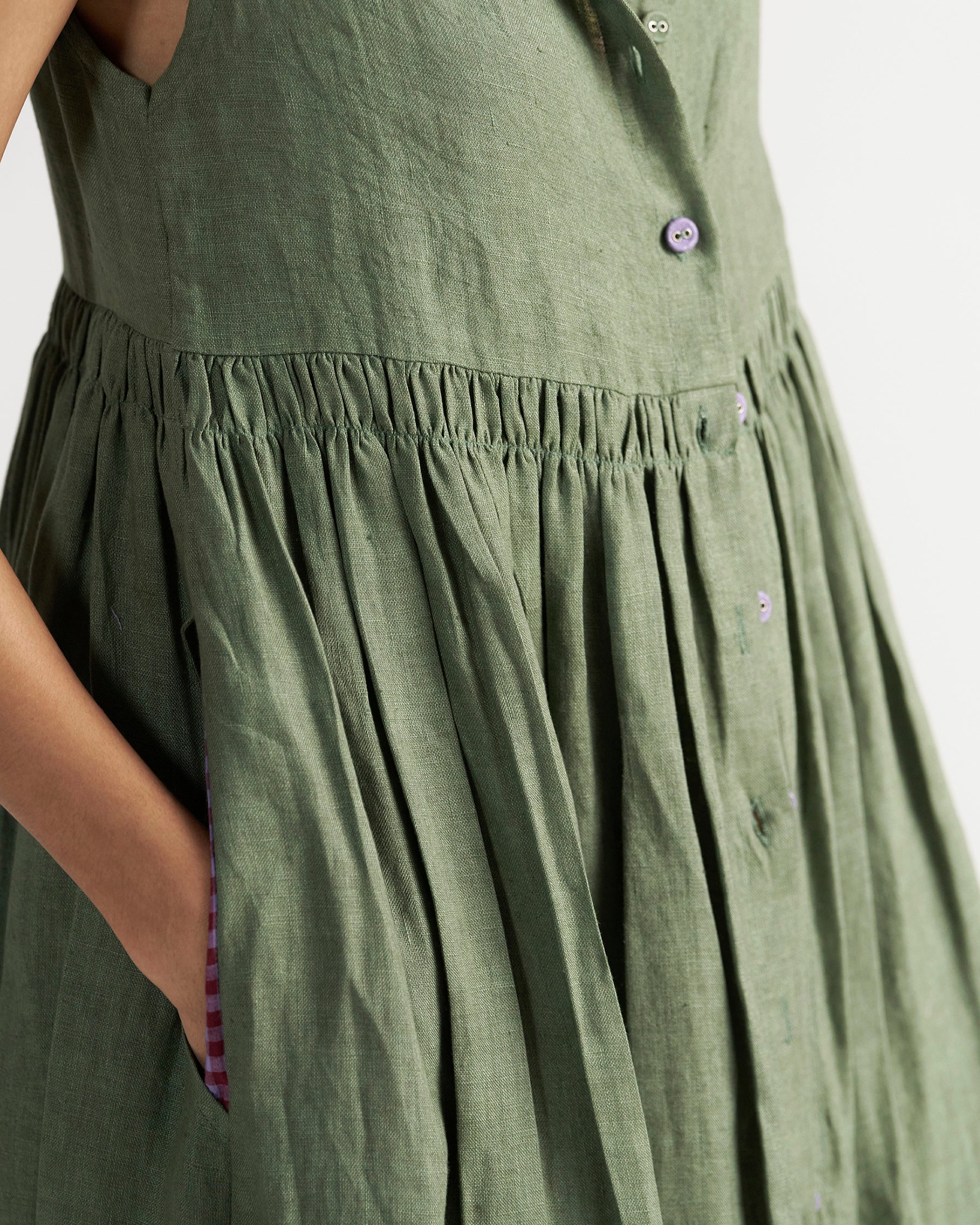 Simply Her Green Sage Dress DRESSES IKKIVI
