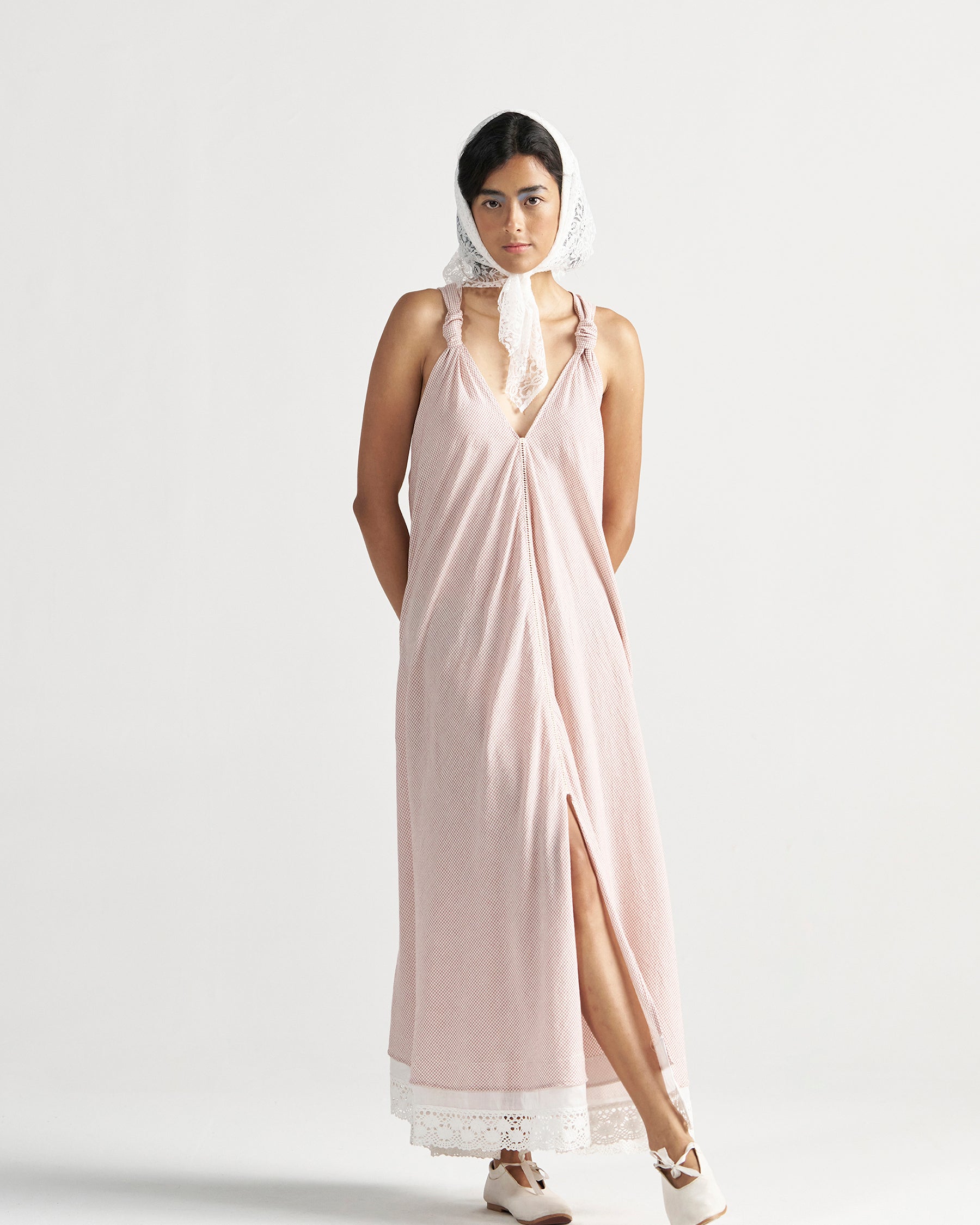 Madeleine Regular Grid Maxi Dress DRESSES IKKIVI