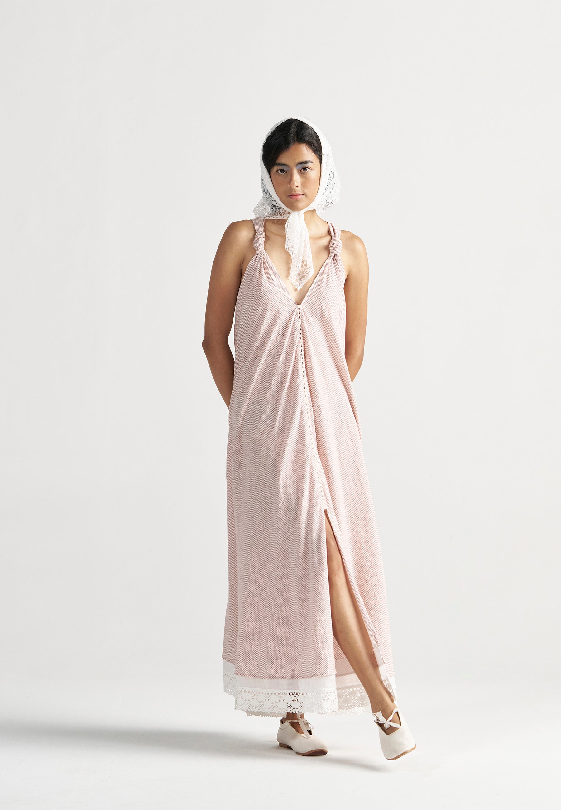 Madeleine Regular Grid Maxi Dress DRESSES IKKIVI