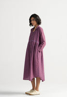 Table For Two Tea Plum Dress DRESSES IKKIVI