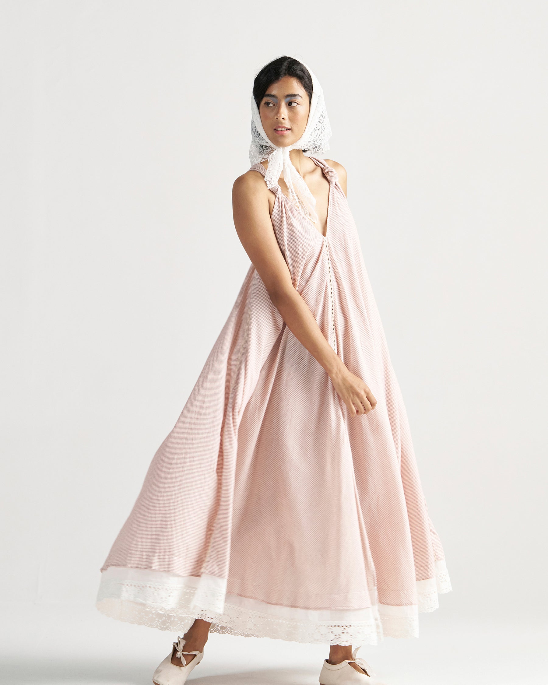 Madeleine Regular Grid Maxi Dress DRESSES IKKIVI