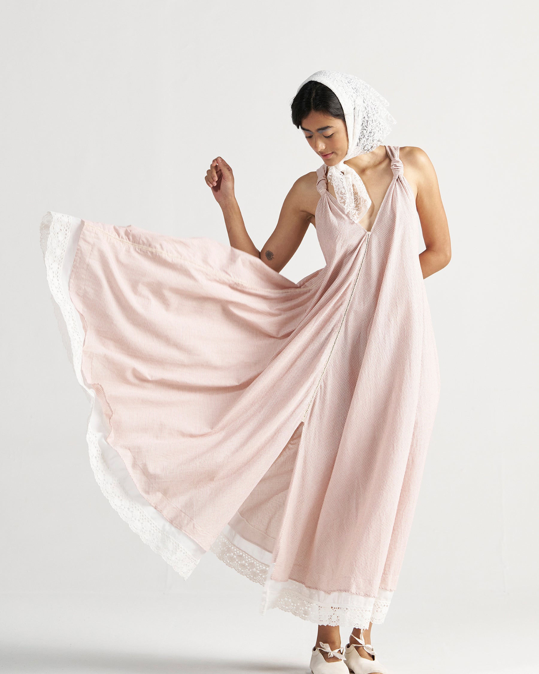 Madeleine Regular Grid Maxi Dress DRESSES IKKIVI