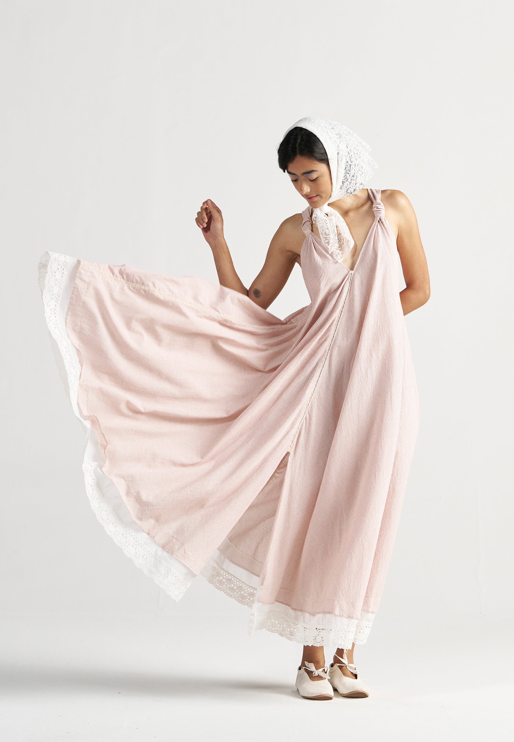 Madeleine Regular Grid Maxi Dress DRESSES IKKIVI