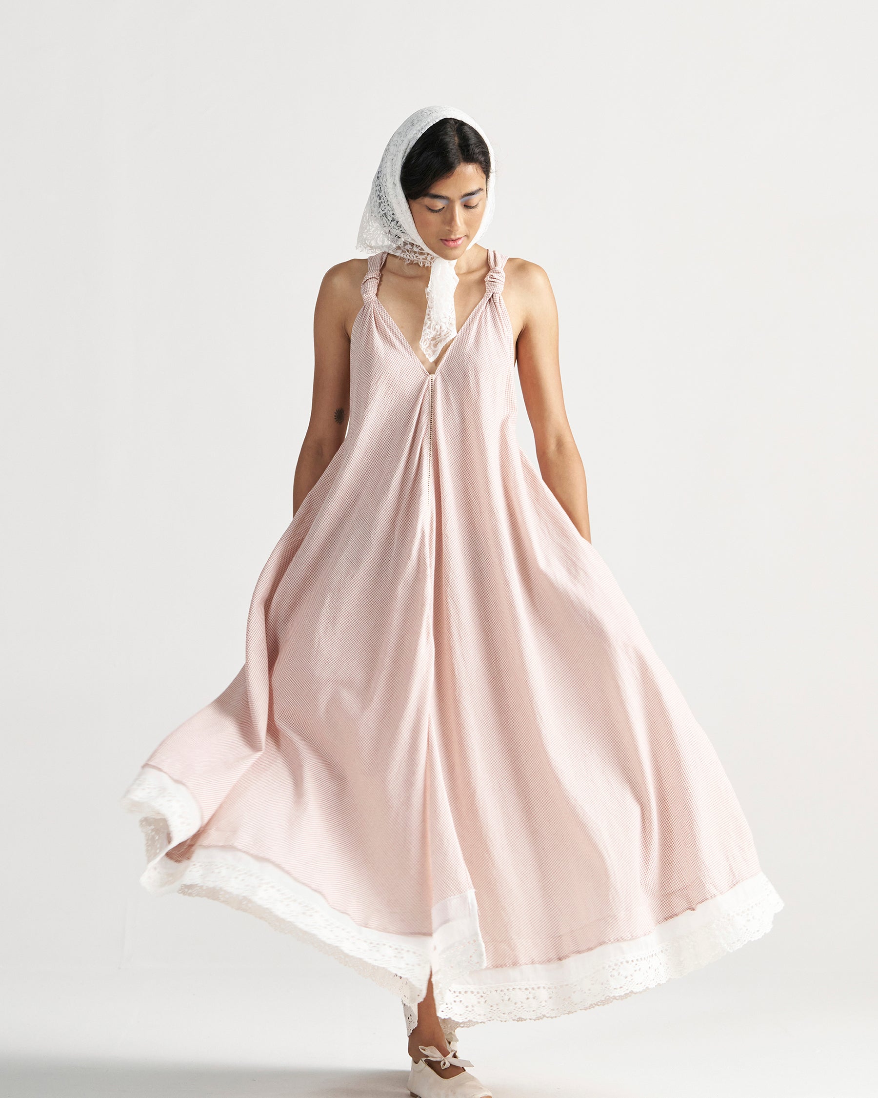 Madeleine Regular Grid Maxi Dress DRESSES IKKIVI