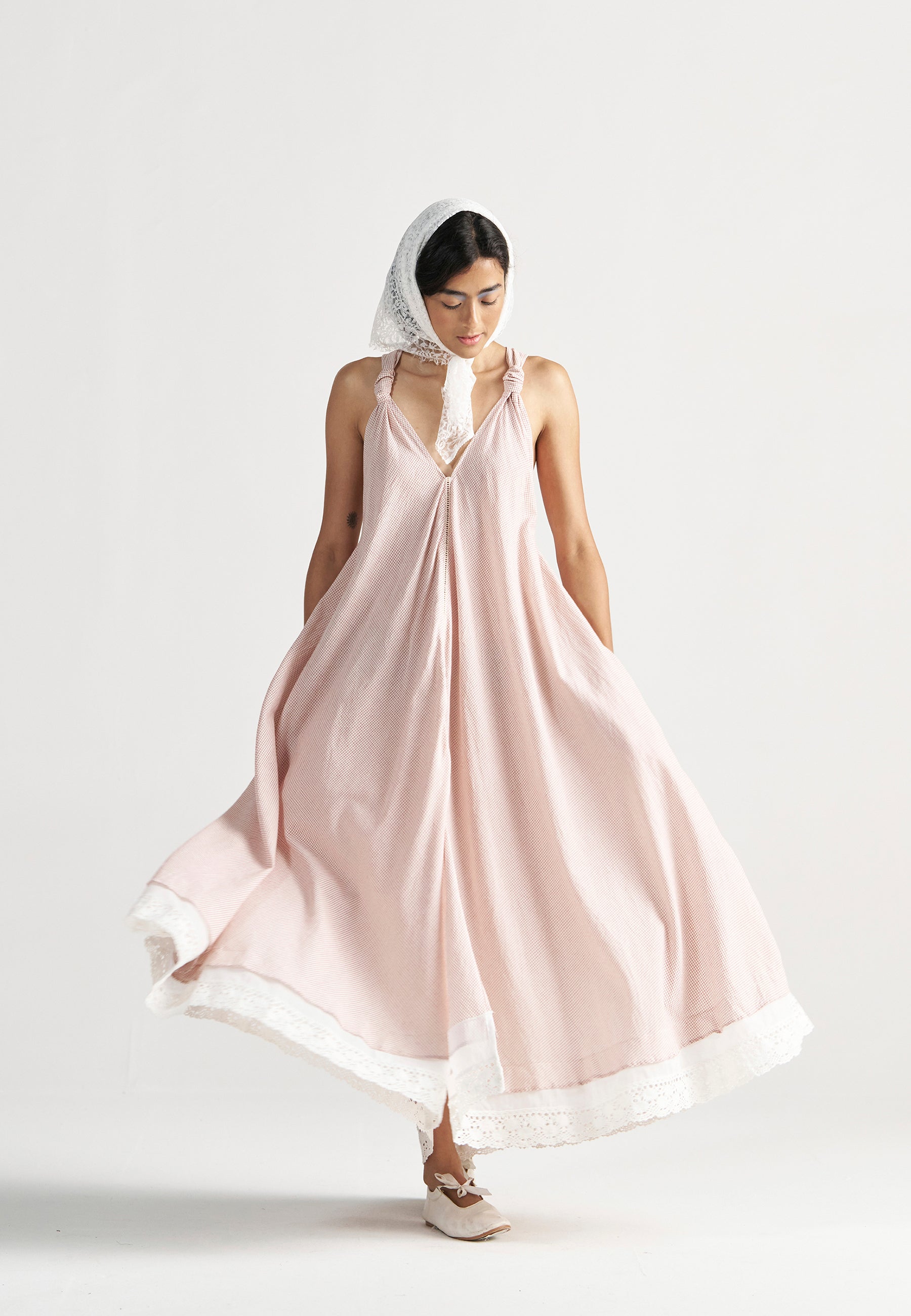 Madeleine Regular Grid Maxi Dress DRESSES IKKIVI