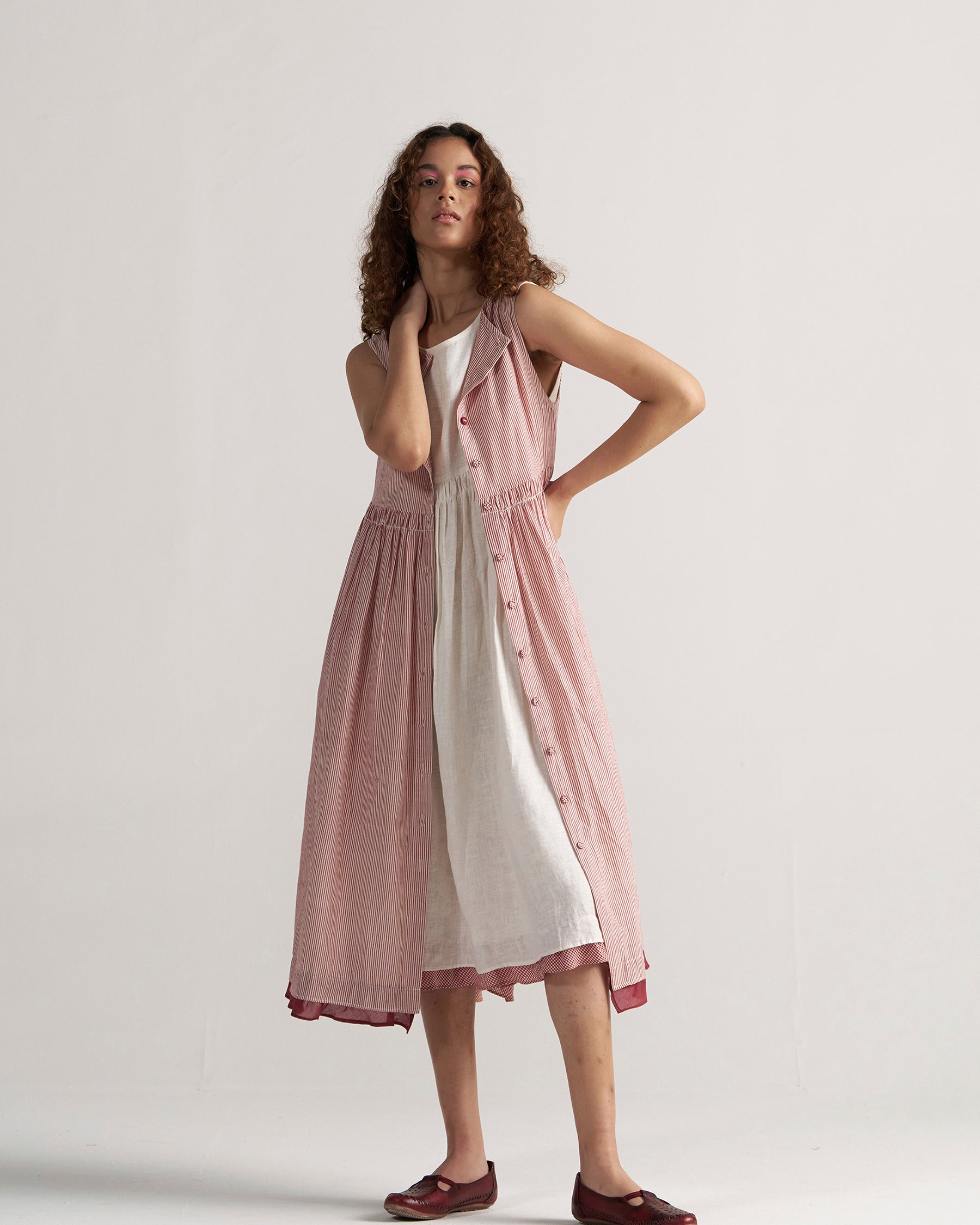 Simply Her Crimson Line Dress DRESSES IKKIVI