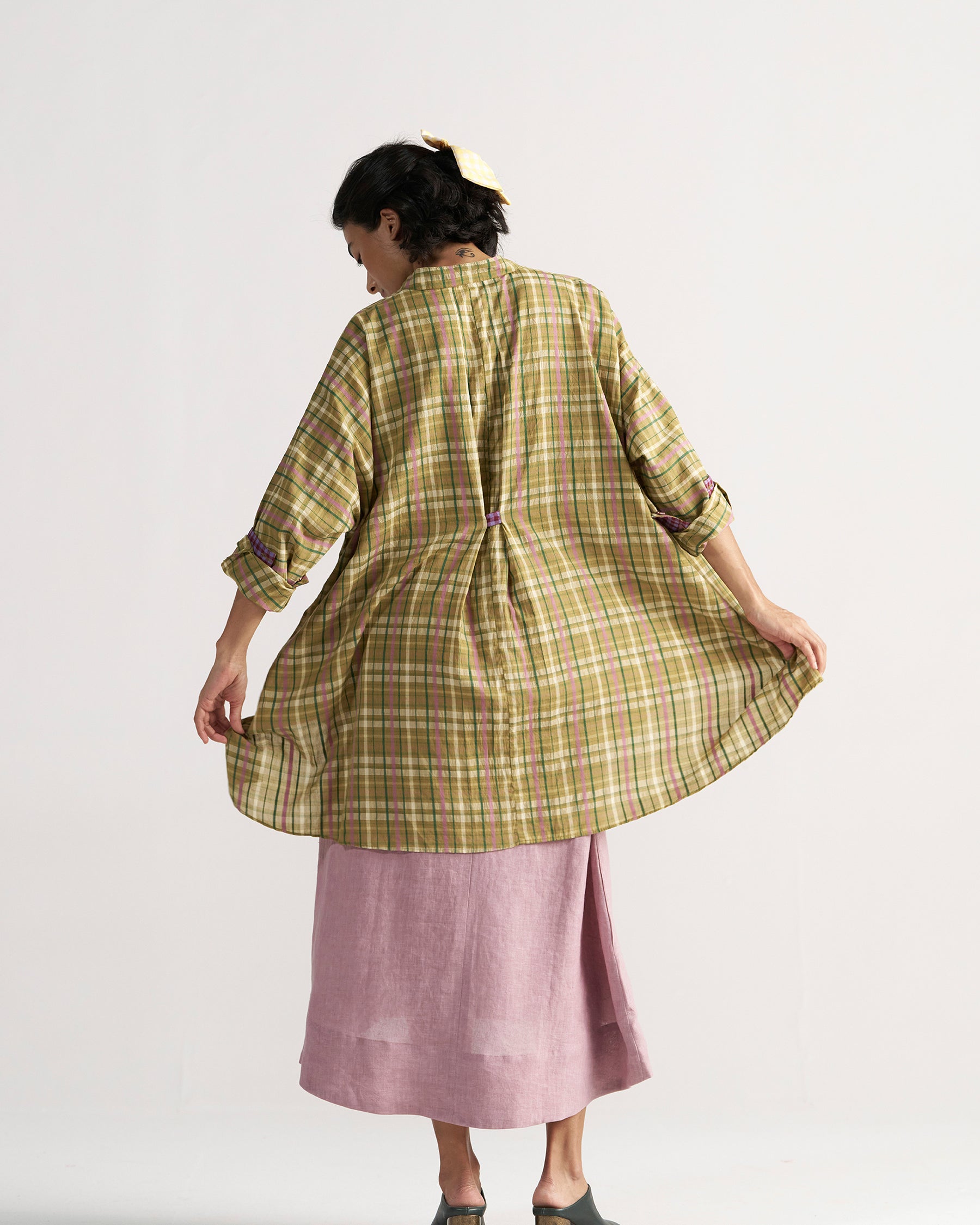 Checkmate Picnic Yellow Checkered Shirt TOPS IKKIVI