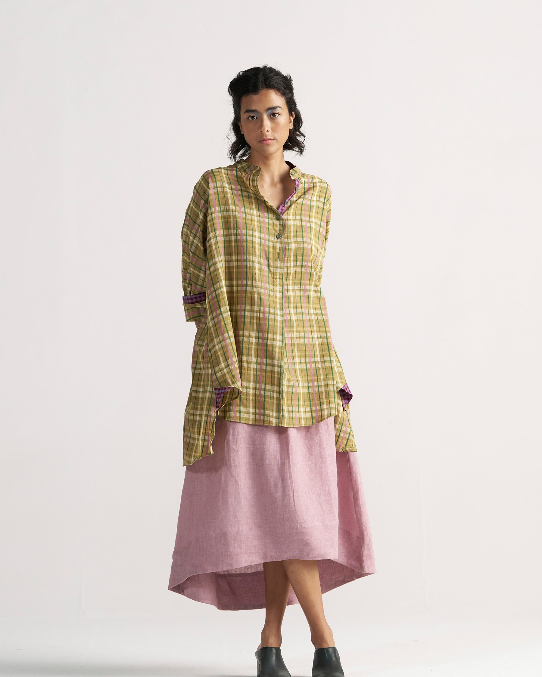 Checkmate Picnic Yellow Checkered Shirt TOPS IKKIVI