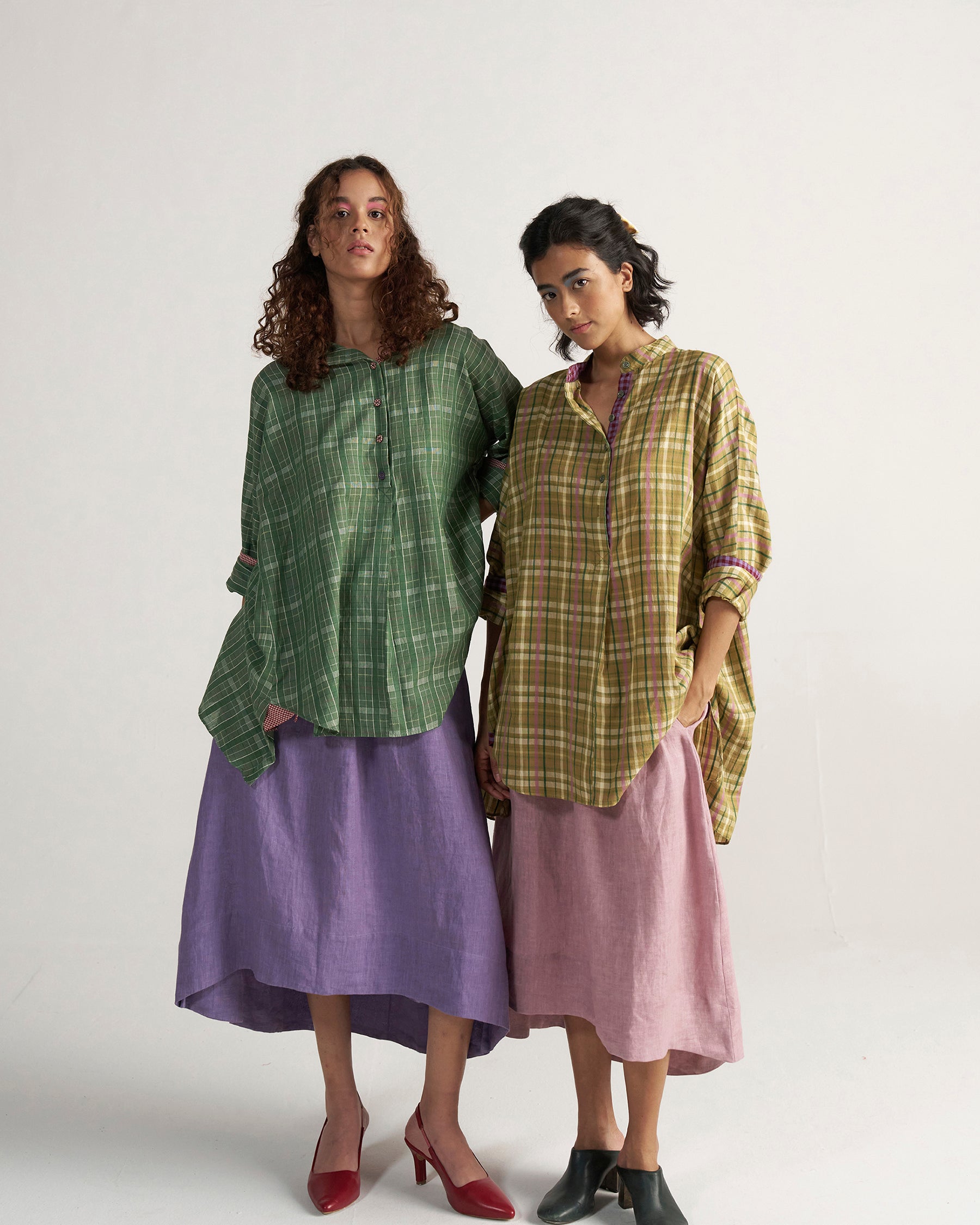 Checkmate Picnic Yellow Checkered Shirt TOPS IKKIVI