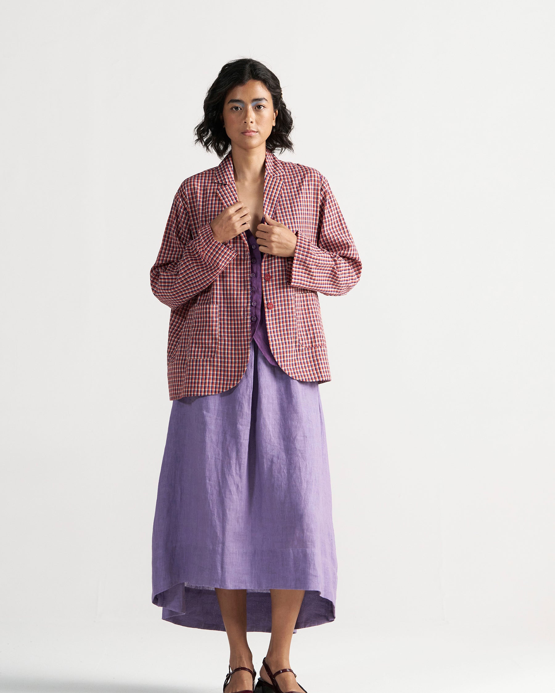 Tea Room School Grid Blazer JACKETS IKKIVI