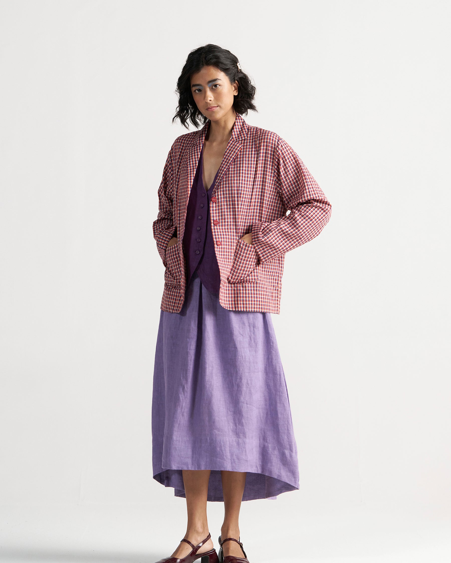 Tea Room School Grid Blazer JACKETS IKKIVI