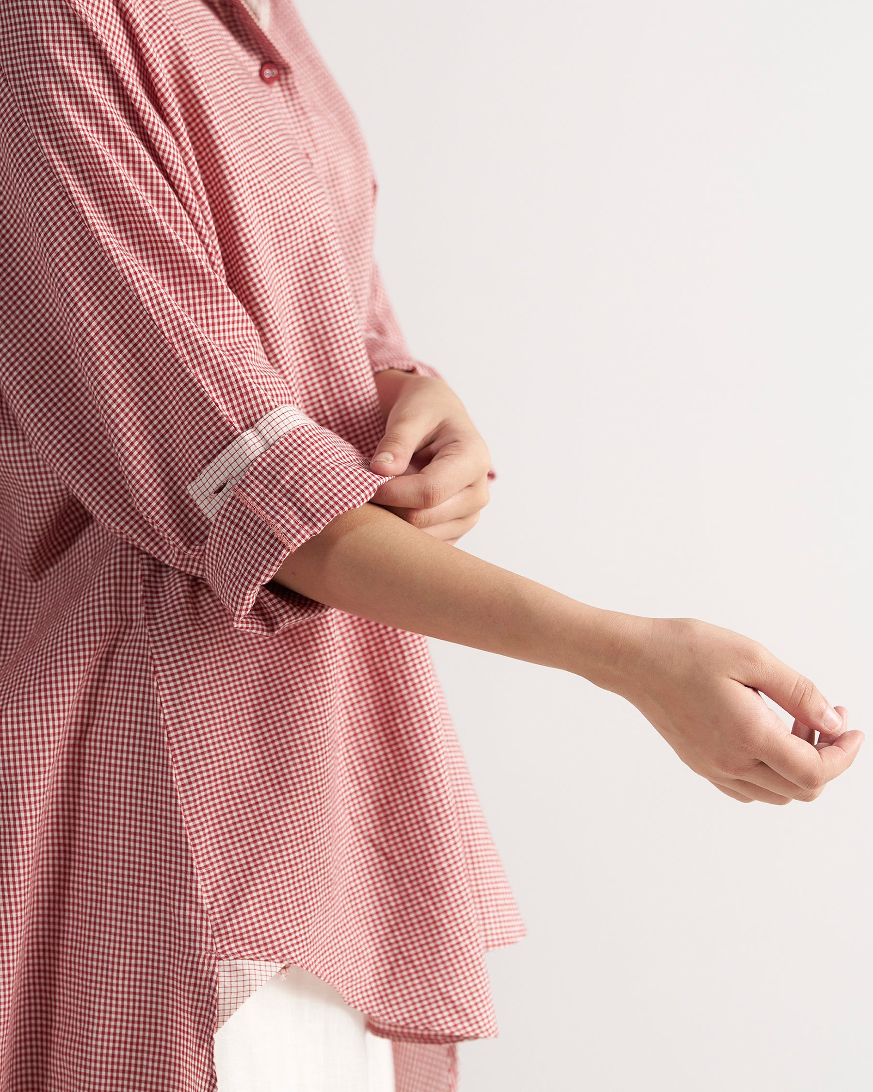 Checkmate Retro Red Checkered Shirt TOPS IKKIVI