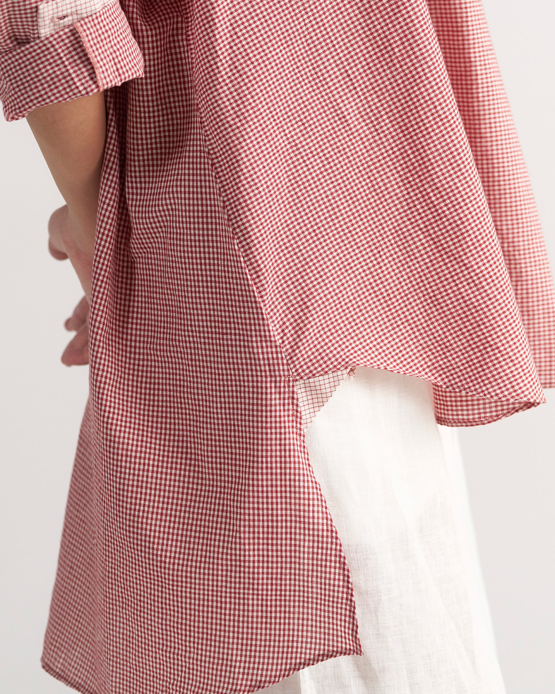 Checkmate Retro Red Checkered Shirt TOPS IKKIVI