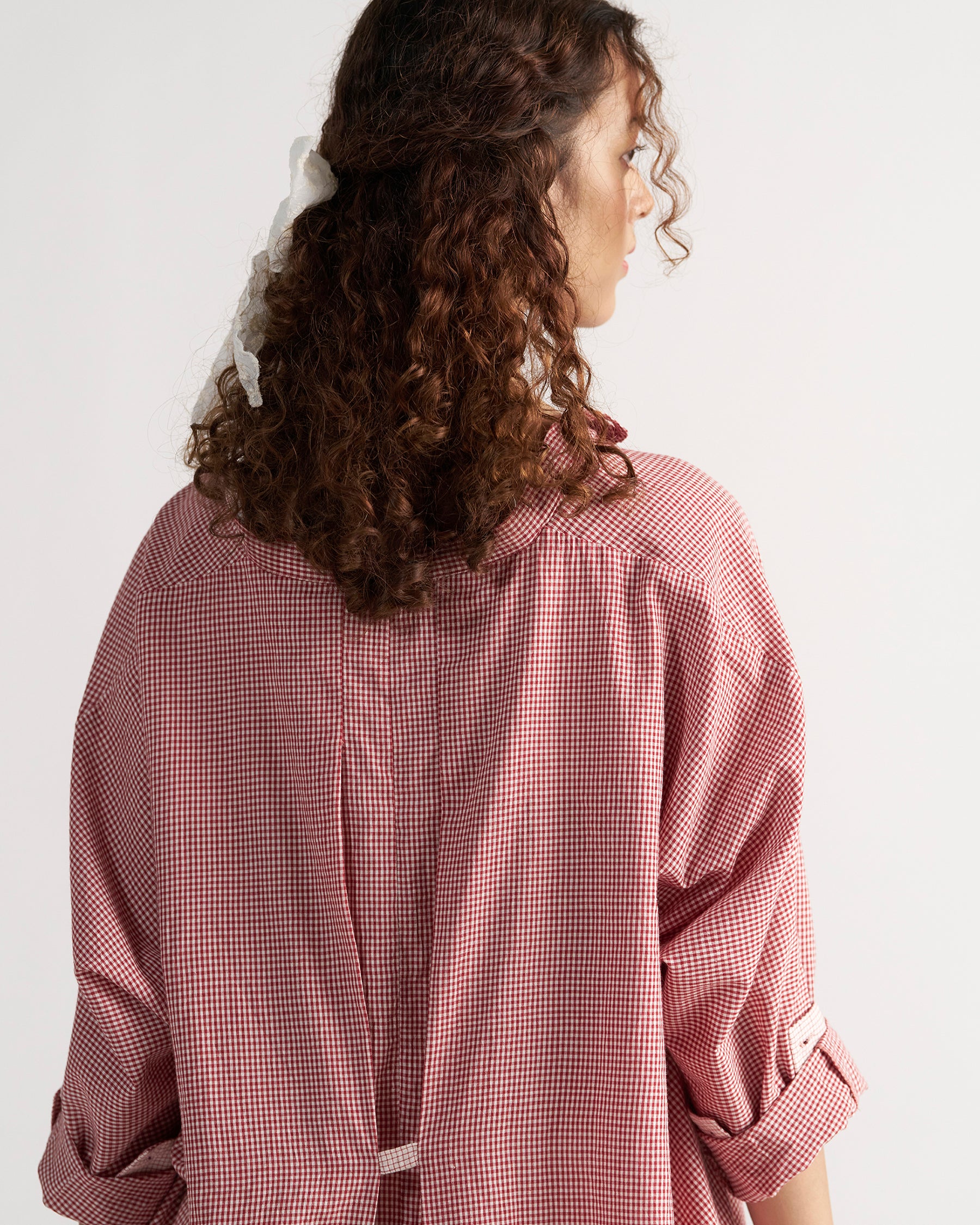 Checkmate Retro Red Checkered Shirt TOPS IKKIVI