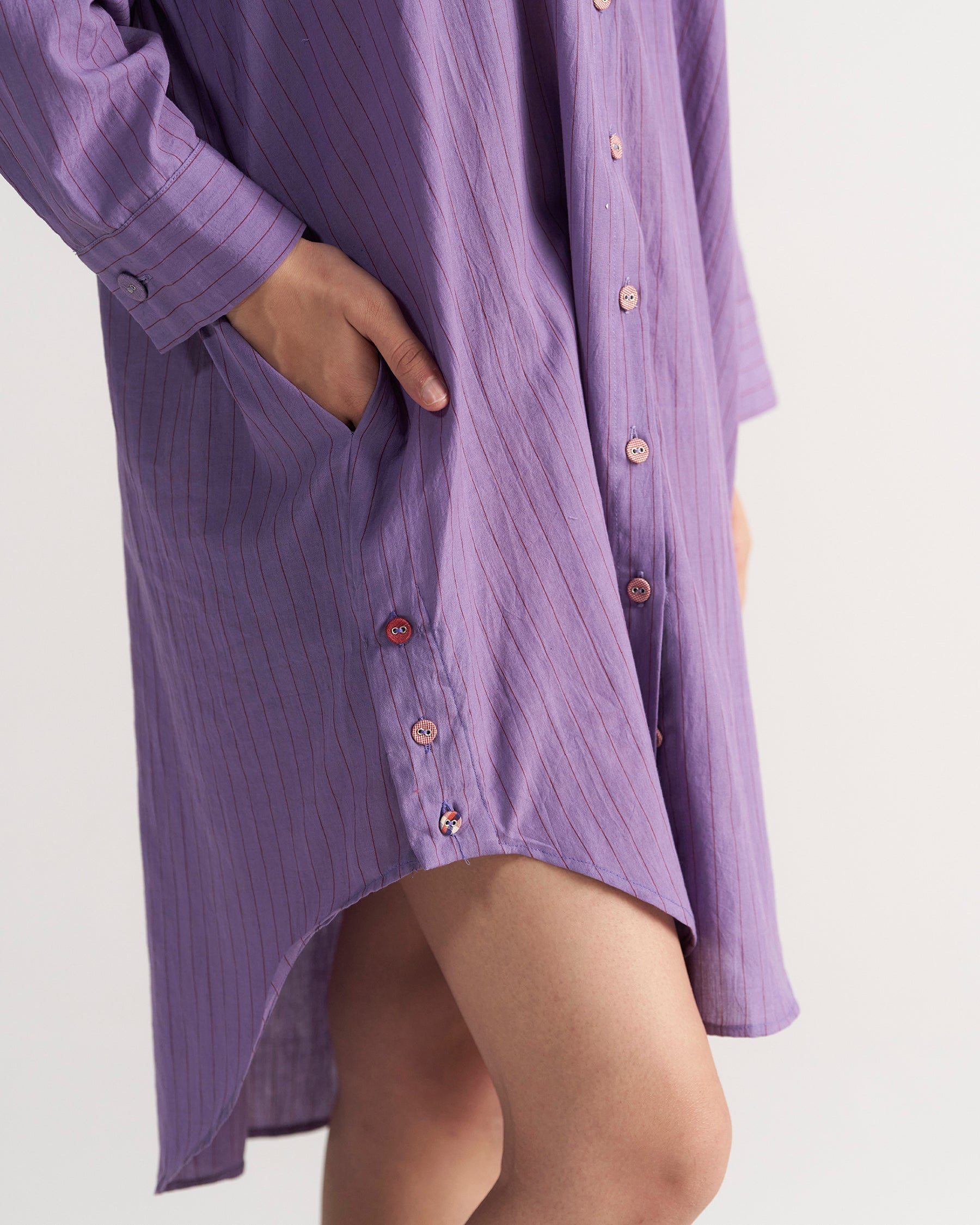 Sunday Classic Plum Page Shirt TOPS IKKIVI