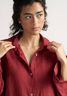 Sunday Classic Crimson Shirt TOPS IKKIVI