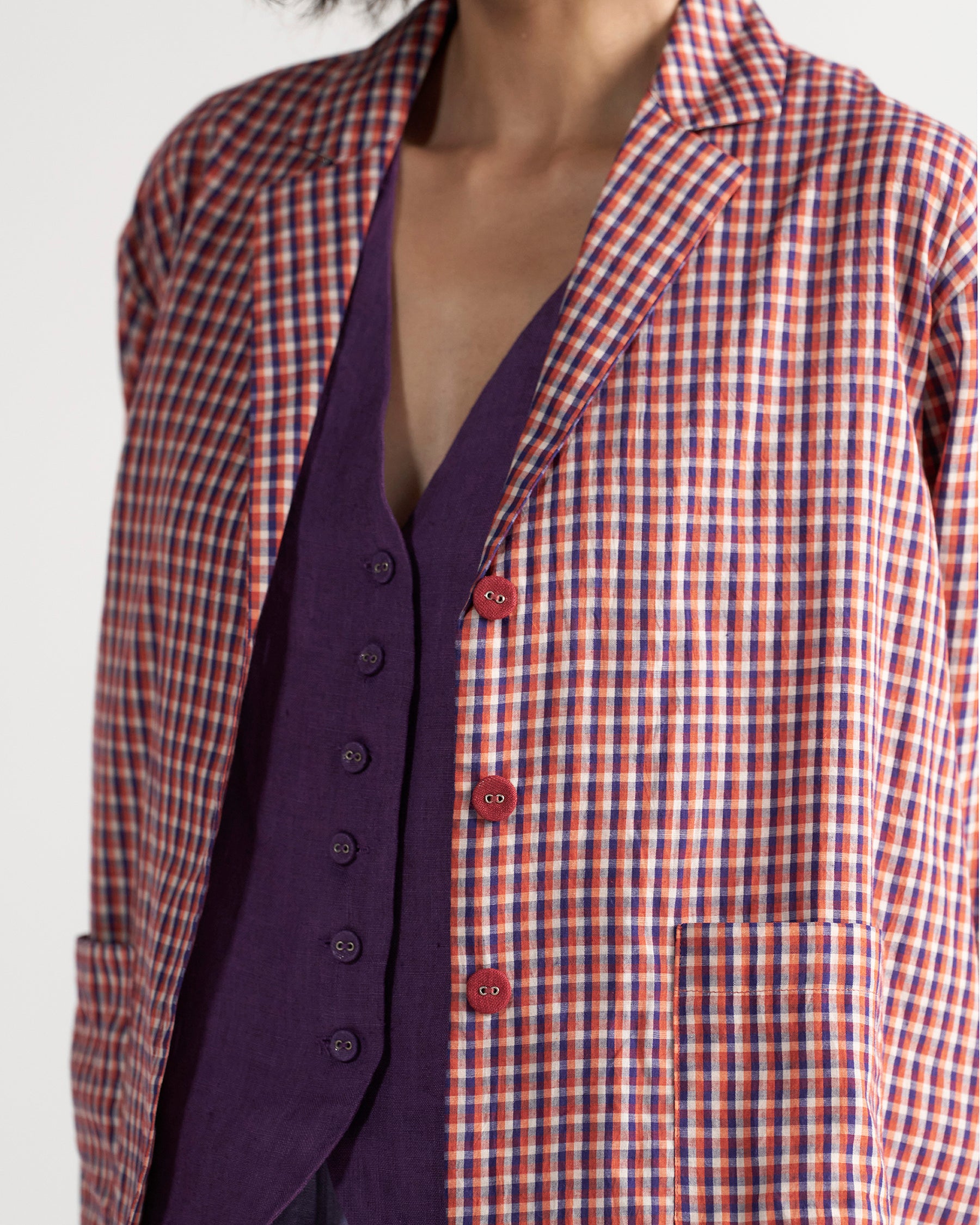 Tea Room School Grid Blazer JACKETS IKKIVI