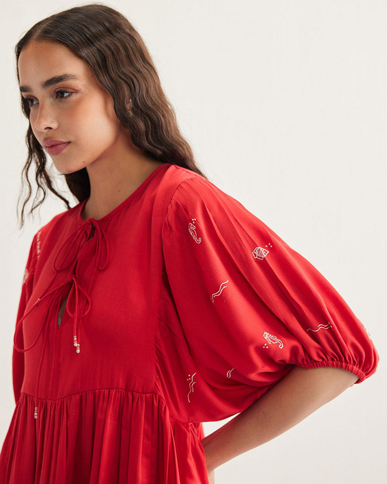 Ocean Wilds Dress DRESSES SUI