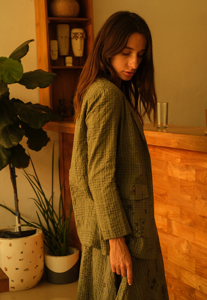 Olive Blazer JACKETS Em and Shi