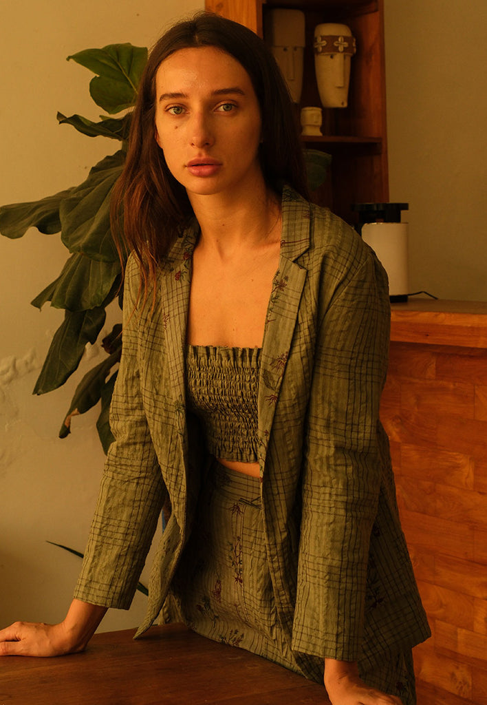 Olive Blazer JACKETS Em and Shi