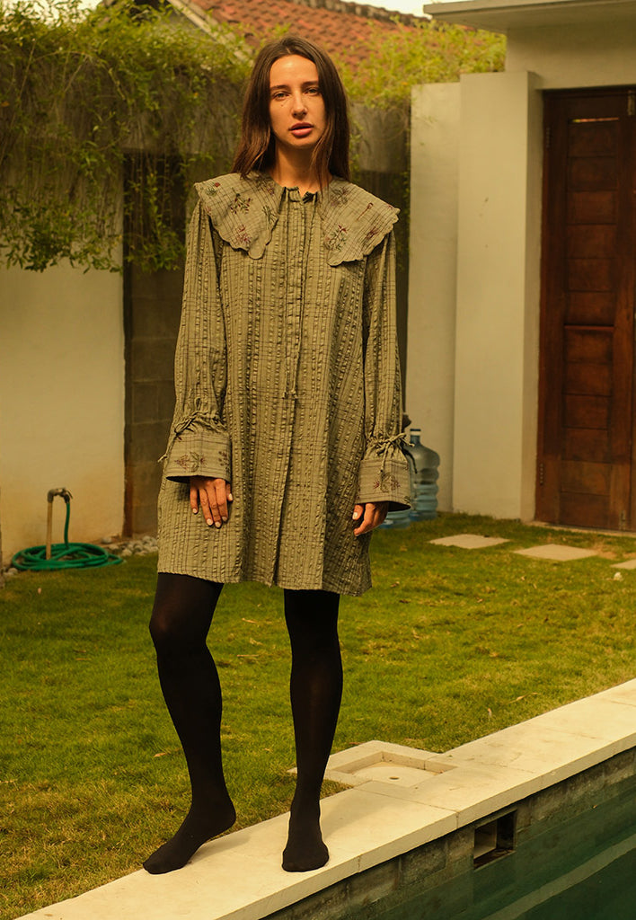 Olive Branch Mini Dress DRESSES Em and Shi