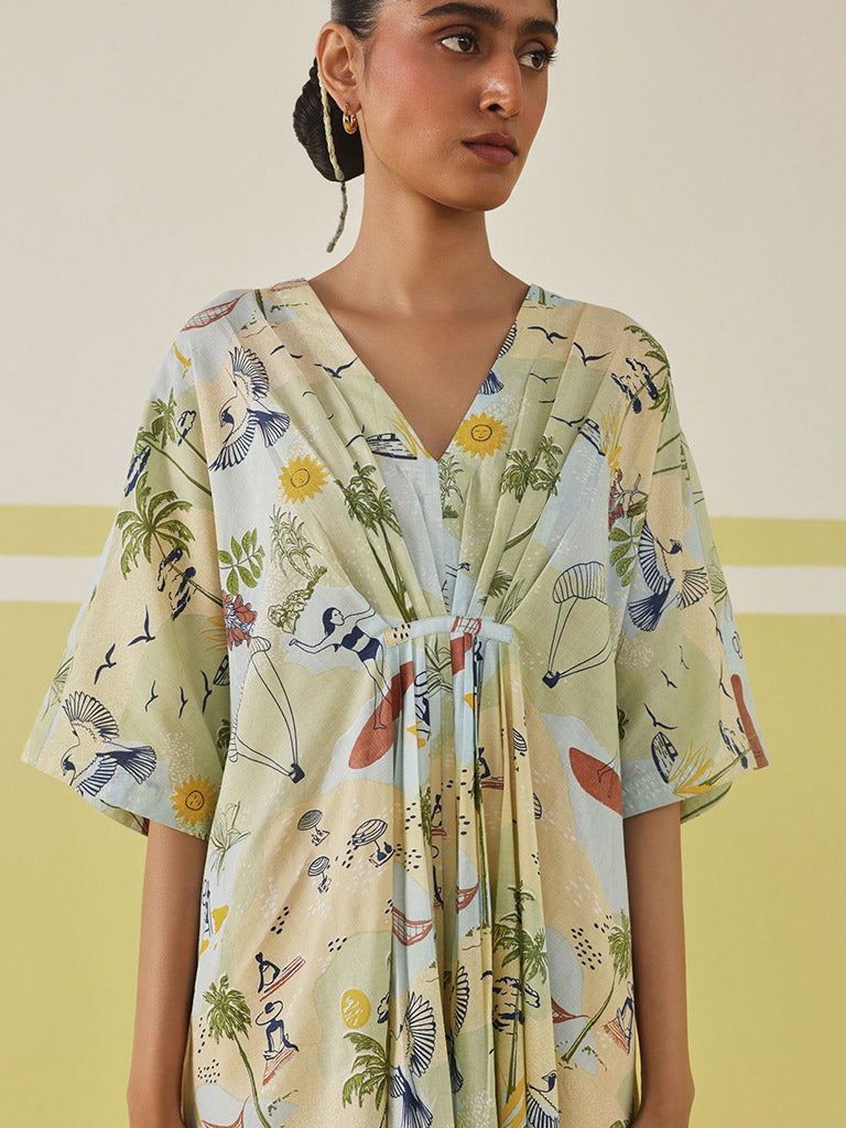 Palmy Summer Kaftan Dress DRESSES SUI