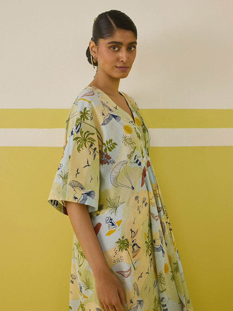 Palmy Summer Kaftan Dress DRESSES SUI