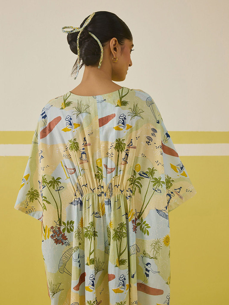 Palmy Summer Kaftan Dress DRESSES SUI