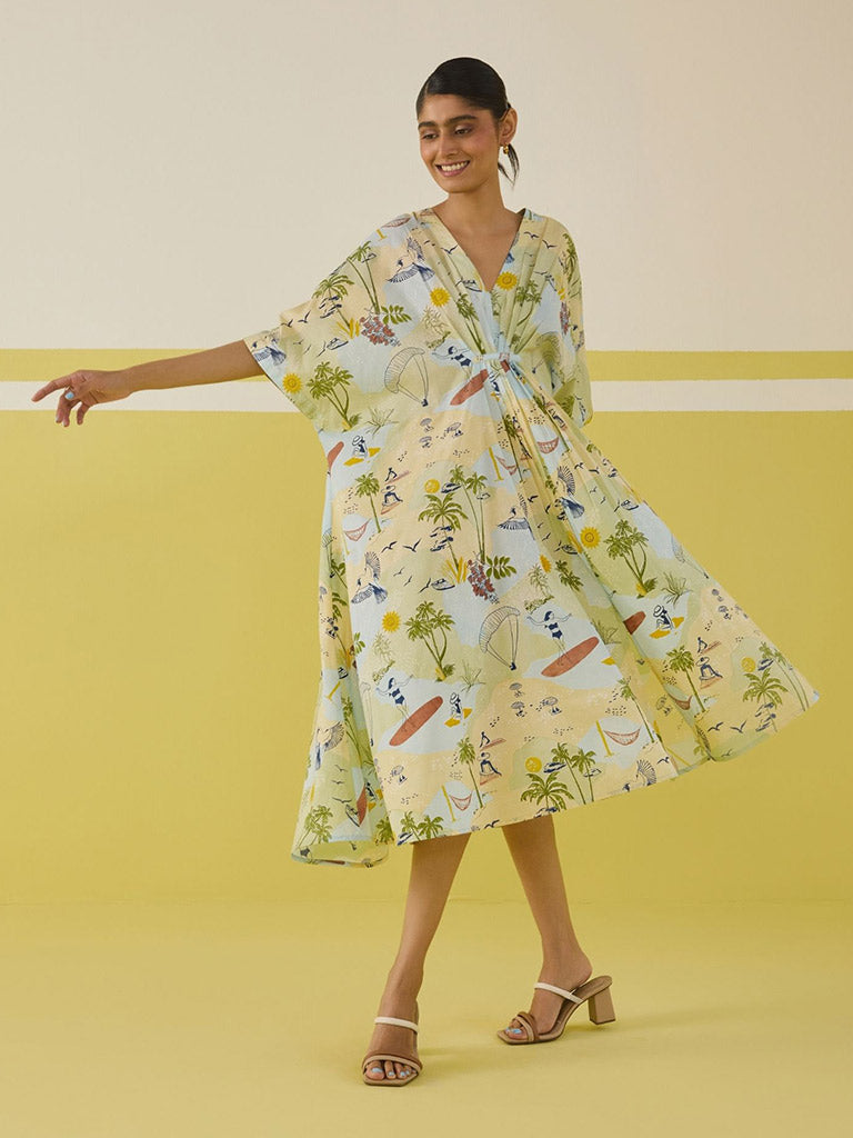 Palmy Summer Kaftan Dress DRESSES SUI