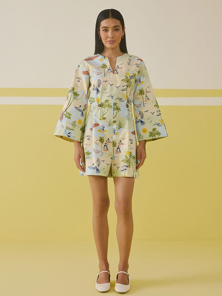 Palmy Summer Jumpsuit JUMPSUITS SUI