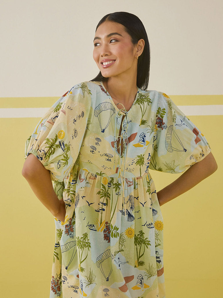 Paradise Wilds Lyocell Dress DRESSES SUI