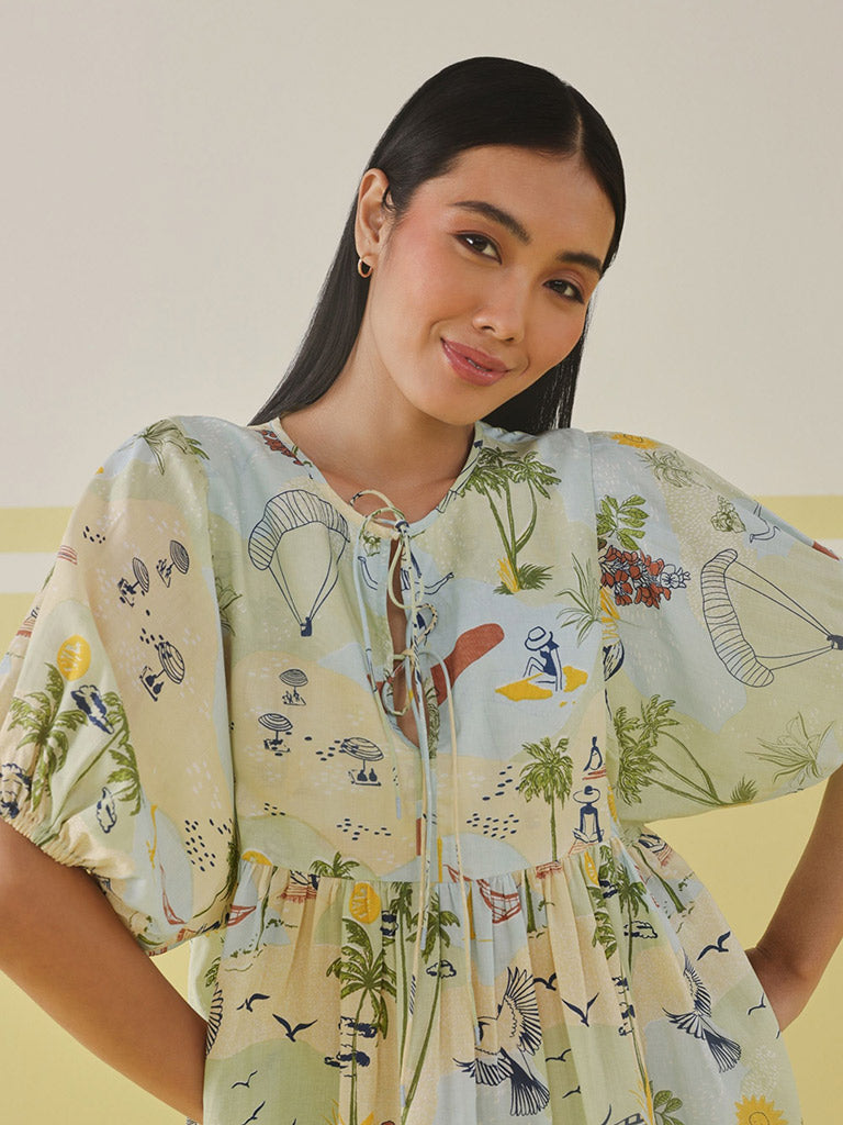 Paradise Wilds Lyocell Dress DRESSES SUI