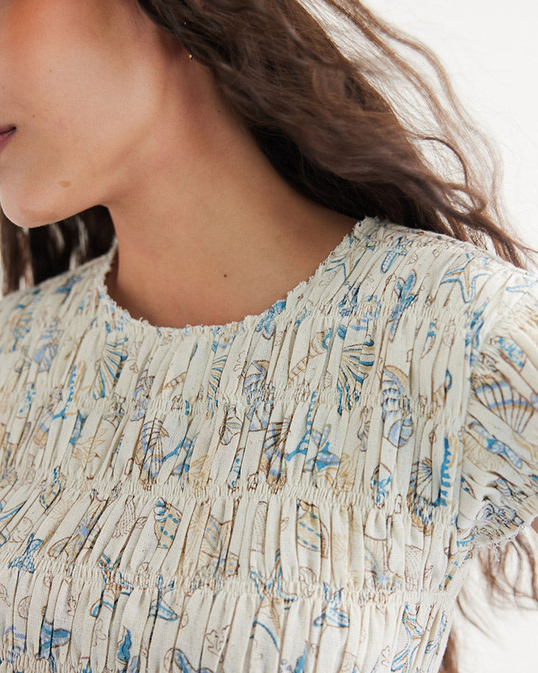 Pearly Ocean Maxi Dress DRESSES SUI