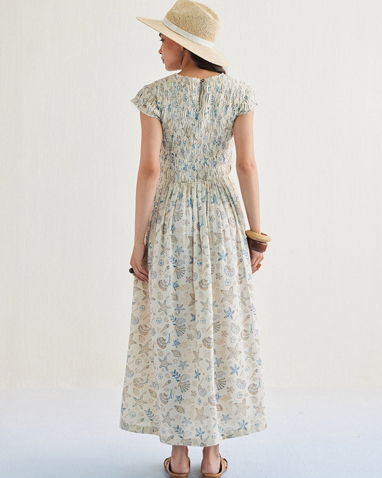 Pearly Ocean Maxi Dress DRESSES SUI