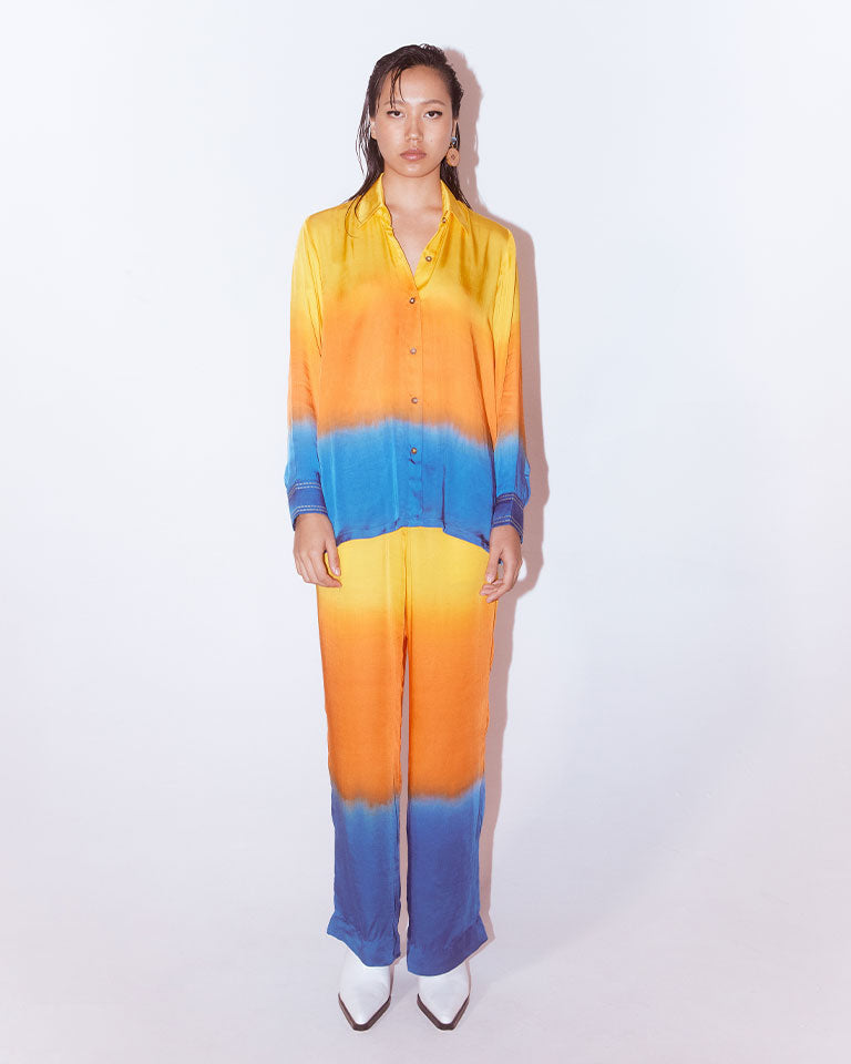 Ocean Leheriya Co-ord Set SETS IKKIVI