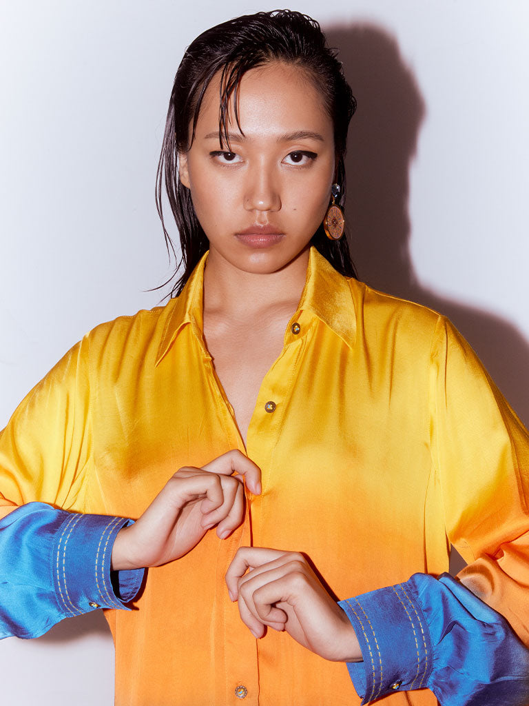 Ocean Leheriya Co-ord Set SETS IKKIVI